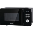 Mikroviļņu krāsns ar grila funkciju daudzpusīgai gatavošanai 20 L ietilpību 800 W jaudu un melnu korpusu MO20A4BH Gorenje