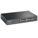 Tinklo komutatorius 16 &times; Gigabit RJ45 nevaldomas TL-SG1016D 16 &times; 10/100/1000 Mbps Auto MDI MDIX stalinis stovo montavimas Juodas TP-Link