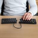 R-Go Tools клавиатура R-Go Split Break, Bluetooth 5.0, QWERTY, эргономичная, компактная, черная, 2.4 GHz, 1.02 м