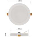 Emos LED &scaron;viestuvas RUBIC ZD1442, 18W, 1800lm, 220-240V, 50/60Hz, IP20, 25 000h, 120&deg;, neutralus baltas