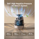 Dreame oro valytuvas augintiniams 360&deg; oro cirkuliacija CADR 430 m&sup3;/h HEPA filtras ekranas pet režimas AP10 CVF61A Balta/&Scaron;ampaninė auksinė