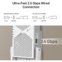 TP-LINK BE6500 kahefrekventsusega Wi-Fi 7 signaali kordaja RE405BE, 2,4 GHz, 5 GHz, 688/5764 Mbit/s, Ethernet LAN (RJ-45) pordid 1