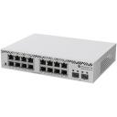 Mikrotik управляемый коммутатор CSS318-16G-2S+IN, 16 x 1000M RJ-45, 2 x SFP+, 13W, SwOS, белый