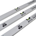 Alumīnija līme 120cm, anodēta, 2 burbuļi, precizitāte +/- 0.5mm/m, AW30034, AWTOOLS