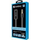 Sandberg Bluetooth garso adapteris 450-11, 0.45m, Bluetooth 5.0, 1x3.5mm, 1xUSB-A, 10m nuotolis