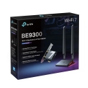 TP-Link Archer TBE550E BE9300 Wi-Fi 7 Bluetooth 5.4 PCIe адаптер три-диапазонный 6 GHz 5760 Mbps 5 GHz 2880 Mbps 2.4 GHz 688 Mbps 2&times; антенны Чёрный