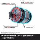 Bezvadu trieciena skrūvgriezis TP-CI 18 Li BL, EINHELL 4510030, 18V, bez oglekļa sukām, 180 Nm griezes moments