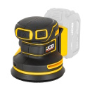 JCB JCB-18POS-125 Professional 18V бесщеточная эксцентриковая шлифмашина для дерева металла и краски 125мм 8000-12500об/мин 3 скорости