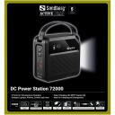 Sandberg DC elektrostacija 421-22, 72000 mAh, 270 Wh, 2xUSB-C, 2xUSB-A, 1xDC 9.6V-12.6V, MPPT, ātrā uzlāde