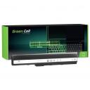 Green Cell Klēpjdatora akumulators AS02, 11,1V, 4400mAh, 6 &scaron;ūnas, saderīgs ar Asus K52, A52, X52, RoHS