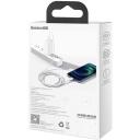 Baseus Superior Series Kaabel USB to Lightning CALYS-A02, 1m, 2.4A, 480MB/s, ABS+TPE, valge