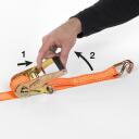 Ремень с храповым механизмом, Kreator, KRTH40808, 4600 мм, 1000 кг