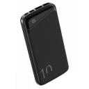Navitel PWR10 MX Black, 10000mAh, 3.7V, 37Wh, 2xUSB-A, kahepoolsed USB-C, micro-USB, &uuml;lekoormuse kaitse