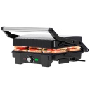 XL table electric grill with 2800W high power double sided grilling black stainless steel AD3051 Adler