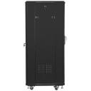 Lanberg Vaba seisev rack FF01-6627-12B, 27U, 600mm, must, kandev&otilde;ime kuni 800kg, IP20, 2 ventilaatorit