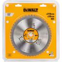 Dewalt Ripzāģis DT1914-QZ 216 mm, 30 mm, 48T, TCG, 2.6 mm, 1, 0.57 Kg, Cinkots un hromēts