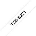 Brother TZe-S221 Laminaatlint, tzes221, 9mm, 8m, veekindel, ekstra tugev isekleepuv