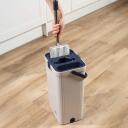 Beldray Mops un spainis LA00000176EU7, 2l, pelēks, plastmasa, 180&deg; grozāma galviņa, tīrī&scaron;anas spilventiņi