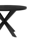 Ēdamistabas galds VANCOUVER D120xH75cm, melns dūmakains ozols 45170