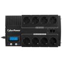 Cyberpower UPS, BR1000ELCD-FR, 1 kVA, 600 W, 8 AC pistikut, USB, 2 Ethernet, AVR, LCD monitor
