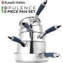 Russell Hobbs Opulence pannas komplekts RH01179EU, 5 gab., 16cm, 18cm, 20cm, 14cm, 24cm, nerūsējo&scaron;ais tērauds