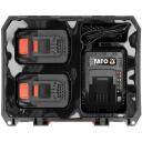 Yato Aku ja laadija komplekt YT-828510, GRF, 2x4.0Ah