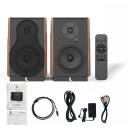 Laudberg M1 grāmatu plauktu skaļruņi, 120W, 40Hz-20kHz, Bluetooth 5.3, HDMI ARC, optiskās, RCA, koaksiālās, USB