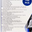 Tool Set, SCHEPPACH, SCH-41421-5, 142 pcs, 1/2", 3/8", 1/4", chrome vanadium steel, compact case