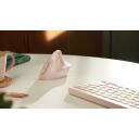 Logitech USB оптическая вертикальная мышь розовая 910-006478, 4000 DPI, 4 кнопки, RF беспроводная + Bluetooth, эргономичный дизайн