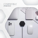 Беспроводное зарядное устройство с максимальной мощностью 30 Вт и дизайном HEXAGON Wireless Charger HEXAGON 110 Тёмно Серый Синий CNS-WCS110 CANYON