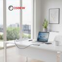 Maclean pagarinātājs MCE395 W, 110-240V AC, 50/60Hz, 2.1A, 5x F, 3x USB A, 1.5m, balts