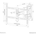 Neomounts настенный крепеж WL40-550BL16 полный поворот для экранов 40-65", максимальная нагрузка 40 кг, VESA 200x100-600x400 мм