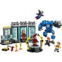 Lego LEGO MARVEL 76315 Dzelzs Vīra laboratorija: Bruņu zāle, 384 elementu, 5 figūriņas, 8+ gadi