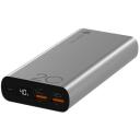 Navitel Power Bank PWR20 AL Silver, 20000mAh, 3.7V, 22.5W, USB-C 5V 2.6A, 9V 2A, 12V 1.5A, Micro USB 5V 2A