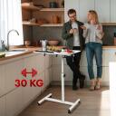 Maclean mobiilne laud/kannettava arvuti alus, MC-121 W, 59-89cm, 30kg, k&otilde;rguse reguleerimine, kallutamise reguleerimine