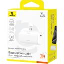 Baseus Powerbank, P10068306213-00, 5000mAh, 20W, USB-C, 5V=2.4A, 2 virzienu ātrā uzlāde