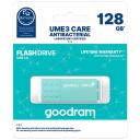 Goodram Pendrive UME3 Care UME3-0160CRR11, 16GB, USB 3.0, lugemise kiirus 60MB/s, kirjutamise kiirus 20MB/s, antibakteriaalne