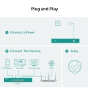 TP-Link TL-SX105 5-uostų 10G/Multi-Gigabit unmanaged jungiklis 5&times;10 Gbps RJ45 100 Gbps perdavimo talpa fanless Juodas