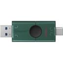 Kingston USB m&auml;lupulk DataTraveler Duo DTDEG2/256GB, 256 GB, USB Type-C/Type-A, must/roheline, innovatiivne disain, suur maht