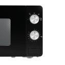 Mikroviļņu krāsns ikdienas sildīšanai un gatavošanai ar 20 L ietilpību 800 W jaudu un modernu melnu dizainu MO20E1B Gorenje