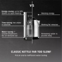 Быстрый диспенсер мгновенного горячего водоснабжения 2600W 2.5 L нержавеющая сталь чёрный серебристый HW620 Caso