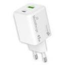 Mediarange Зарядное устройство MRMA113-2 45W, 1x USB-C, 1x USB-A, 100-240V, 20V, Быстрая зарядка, Корпус класса V0