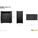 Be Quiet Korpus PURE BASE 501 BG073, Midi Tower, 450mm, 231mm, 463mm, 2x USB 3.2 Gen 2 Type A, 1x USB 3.2 Gen 2 Type C
