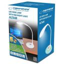 Esperanza galda lampi ELD102, 3 W, LED, 16 spuldzes, balta, moderns, akumulators, USB, krāsu maiņa