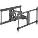 Digitus sienas stiprinājums DA-90454, 37-80", 60 kg, matēts melns, VESA 200x100-600x400, pilna kustība, regulējams