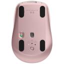 Logitech USB optinė pelė, MX 3S, 910-006931, 8000 DPI, 6 mygtukai, rožinė, Bluetooth, įkraunama, tylūs paspaudimai