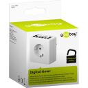 Goobay Automātiskais jaudas slēdzis 93256, AC 230 V, 3600 W, 16 A, 10 taimeru programmas, bērnu dro&scaron;a kontaktligzda