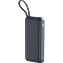 Sandberg 421-29 Viss vienā lādētājs, 20000 mAh, 67W PD, USB-C, USB-A, iebūvēts USB-C kabelis, uzlādes displejs