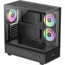 Gamemax Korpus NEX C51 BK, 1+1 x 3.5", 1 x 2.5", 2 x USB 3.0, 1 x USB-C, 7 laiendusslotti, must