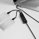 Axagon USB centras HUE-S2BP 4 USB 3.0 prievadai, 1.2 m maitinimo adapteris, 0.076 kg